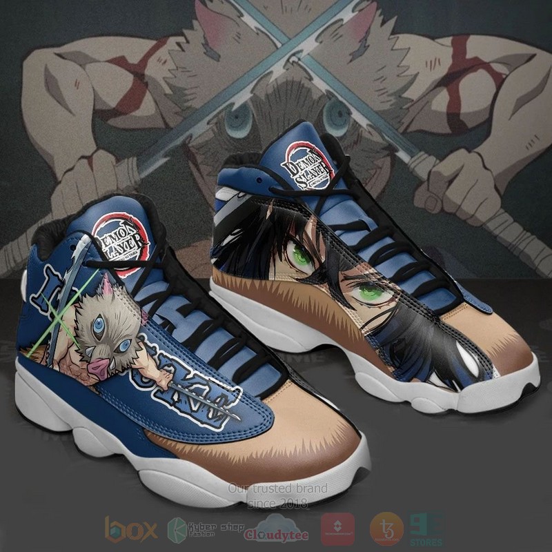 Hashibira_Inosuke_Sneakers_Demon_Slayer_Anime_Air_Jordan_13_Shoes