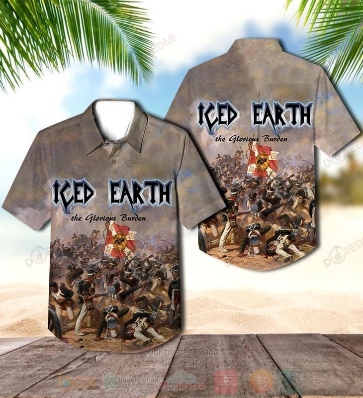Iced_Earth_The_Glorious_Burden_Pattern_Hawaiian_Shirt