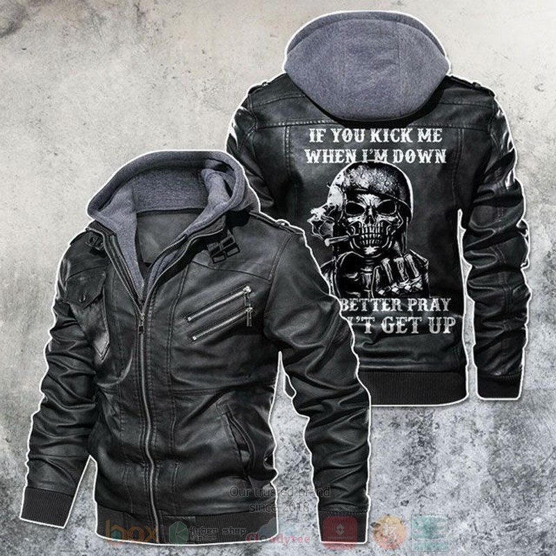 If_You_Kick_Me_When_Im_Down_You_Better_Pray_I_Dont_Get_Up_US_Army_Skull_Motorcycle_Leather_Jacket
