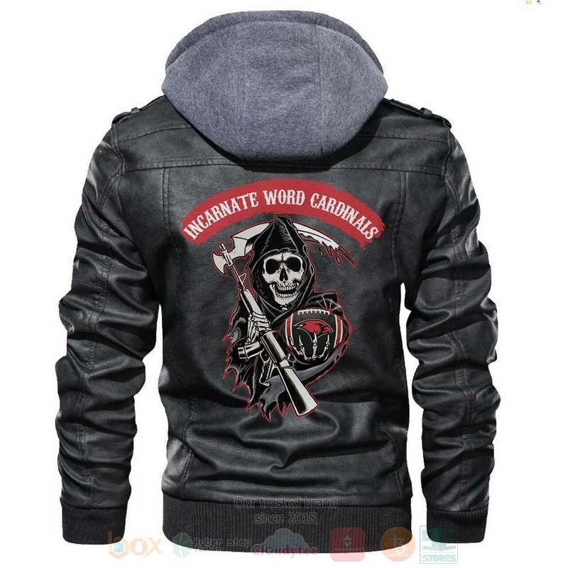 Incarnate_Word_Cardinals_NCAA_Sons_of_Anarchy_Black_Motorcycle_Leather_Jacket