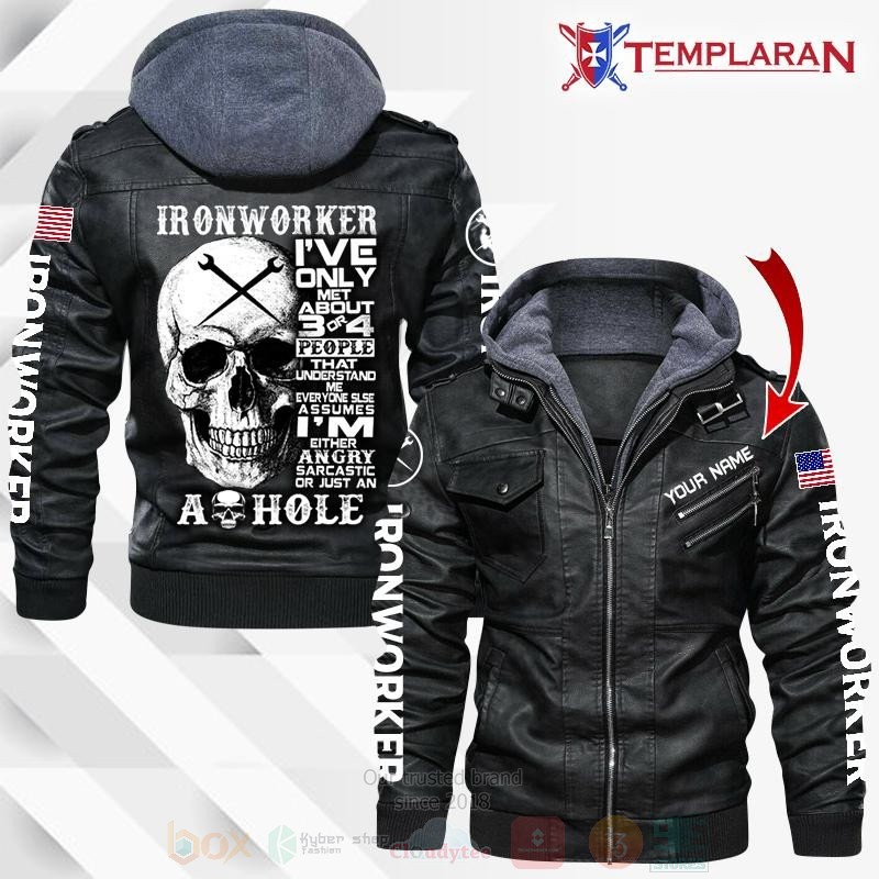 Ironworker_Custom_Name_Leather_Jacket