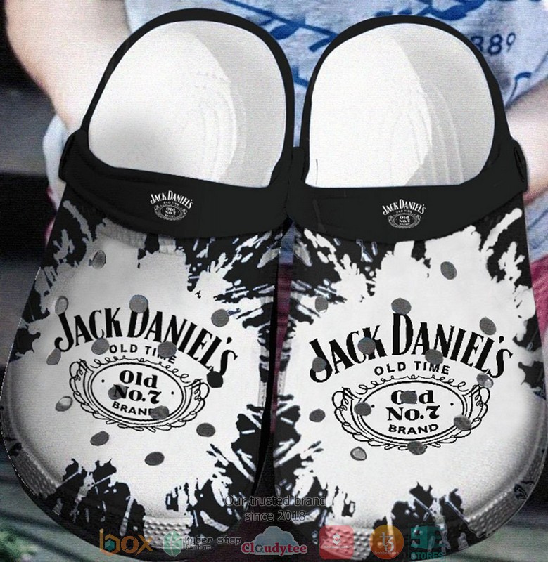 Jack_Daniels_No.7_black_white_Drinking_Crocband_Clog_Shoes
