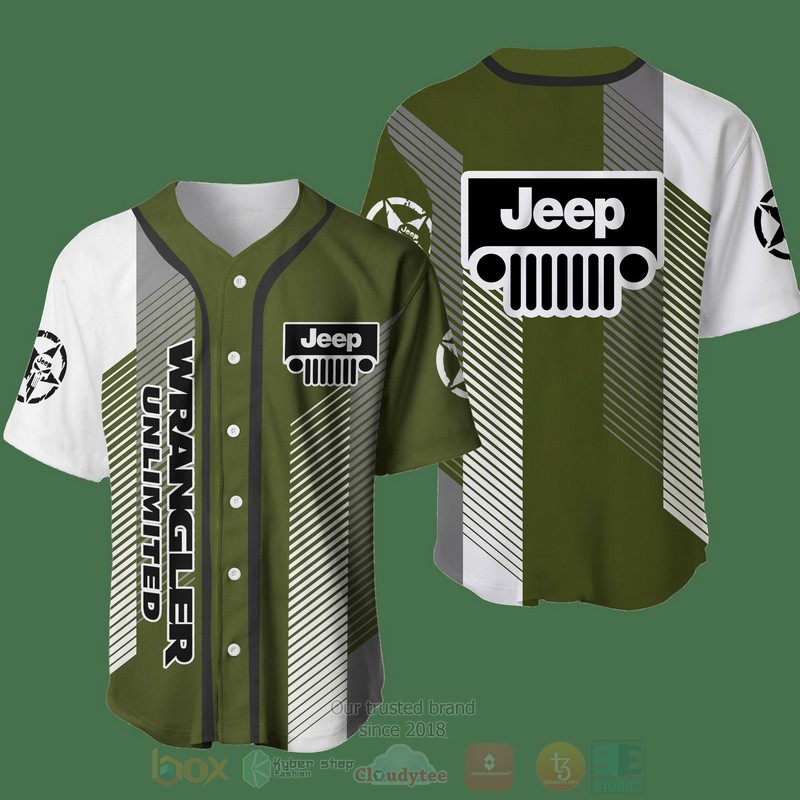 Jeep_Wrangler_Unlimited_Green_Army_Baseball_Shirt