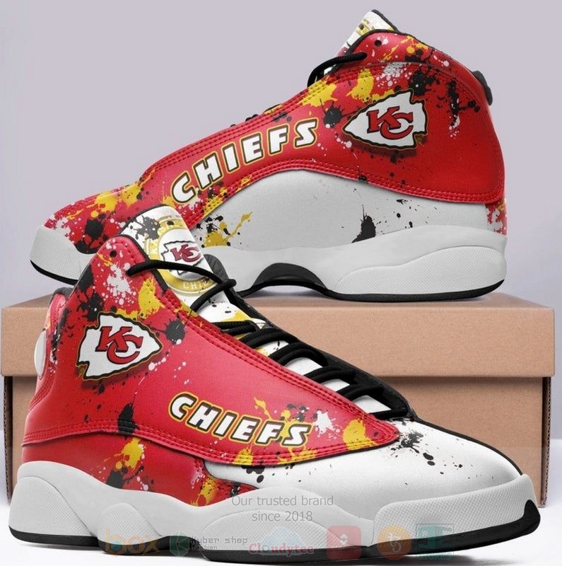 Kansas_City_Chiefs_NFL_Big_Logo_Football_Team_Air_Jordan_13_Shoes