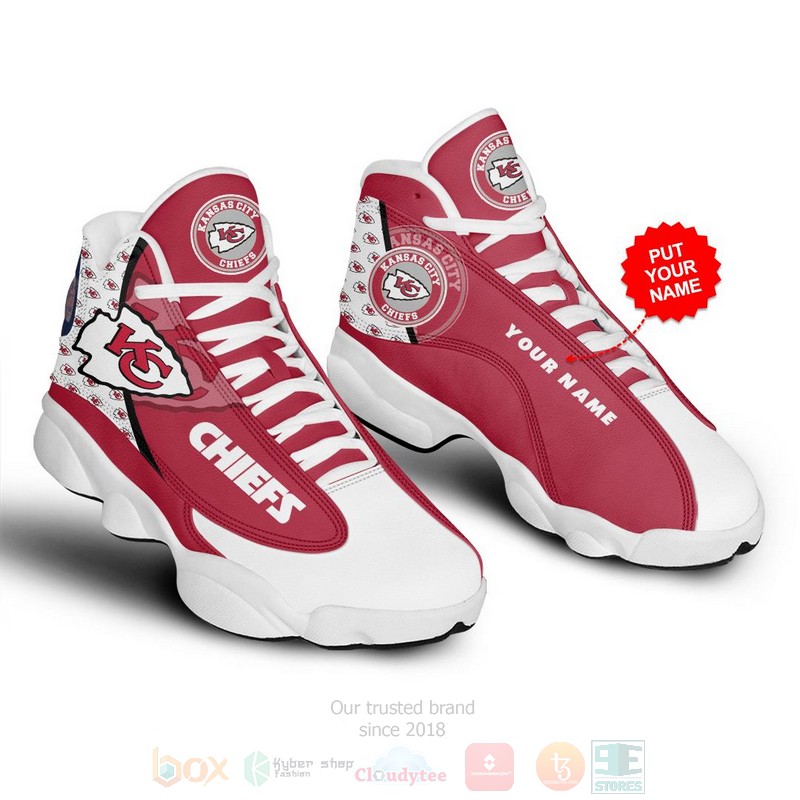 Kansas_City_Chiefs_NFL_Custom_Name_Air_Jordan_13_Shoes