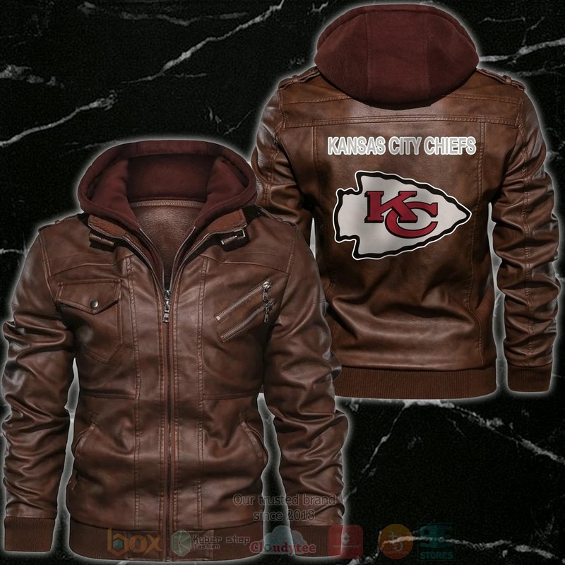 Kansas_City_Chiefs_NFL_Football_Motorcycle_Brown_Leather_Jacket