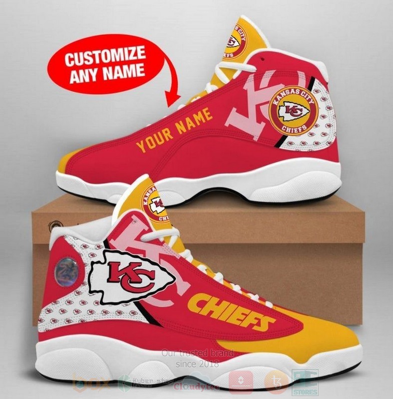 Kansas_City_Chiefs_NFL_Football_Team_Custom_Name_Air_Jordan_13_Shoes