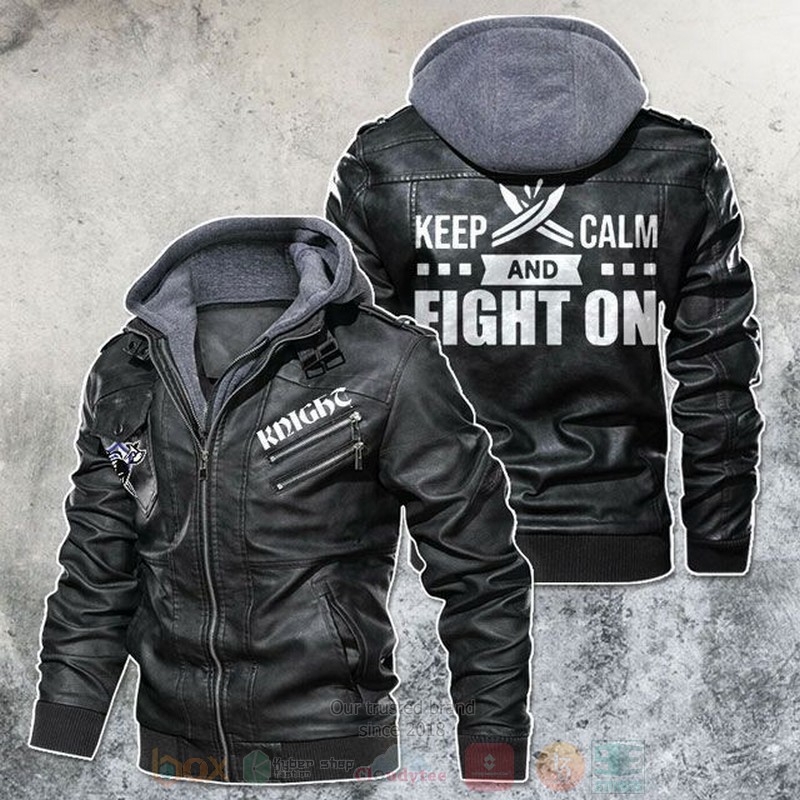 Keep_Calm_And_Fight_On_Knight_Motorcycle_Leather_Jacket