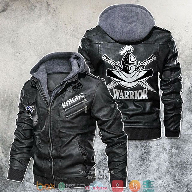 Kinght_Be_A_Warrior_Motorcycle_Rider_Leather_Jacket