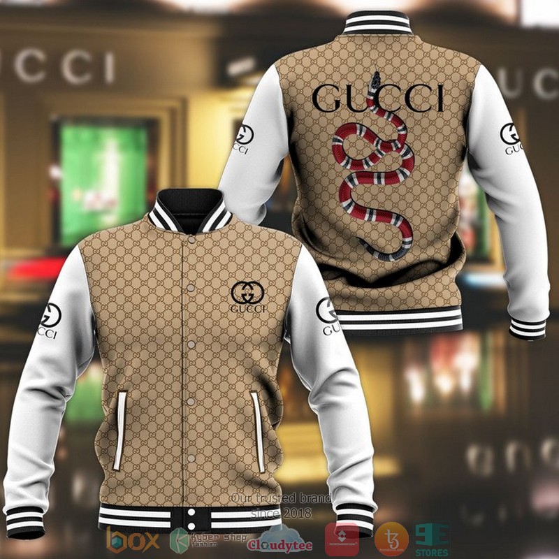 Kingsnake_Gucci_khaki_pattern_baseball_jacket