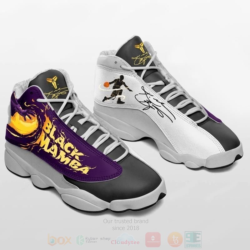 Kobe_Bryant_Los_Angeles_Lakers_NBA_Football_Air_Jordan_13_Shoes