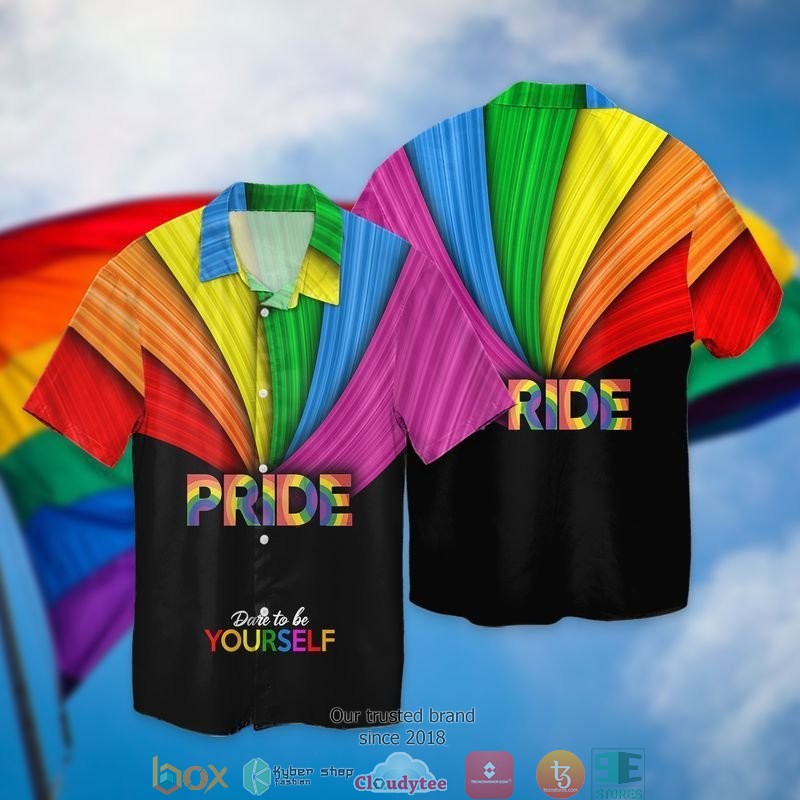 LGBT_Pride_Dare_To_be_Yourself_Short_Sleeve_Hawaiian_Shirt