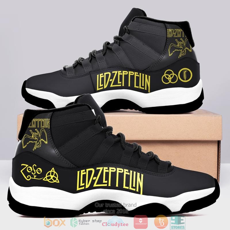 Led_Zeppelin_Black_Air_Jordan_11_Sneaker_Shoes