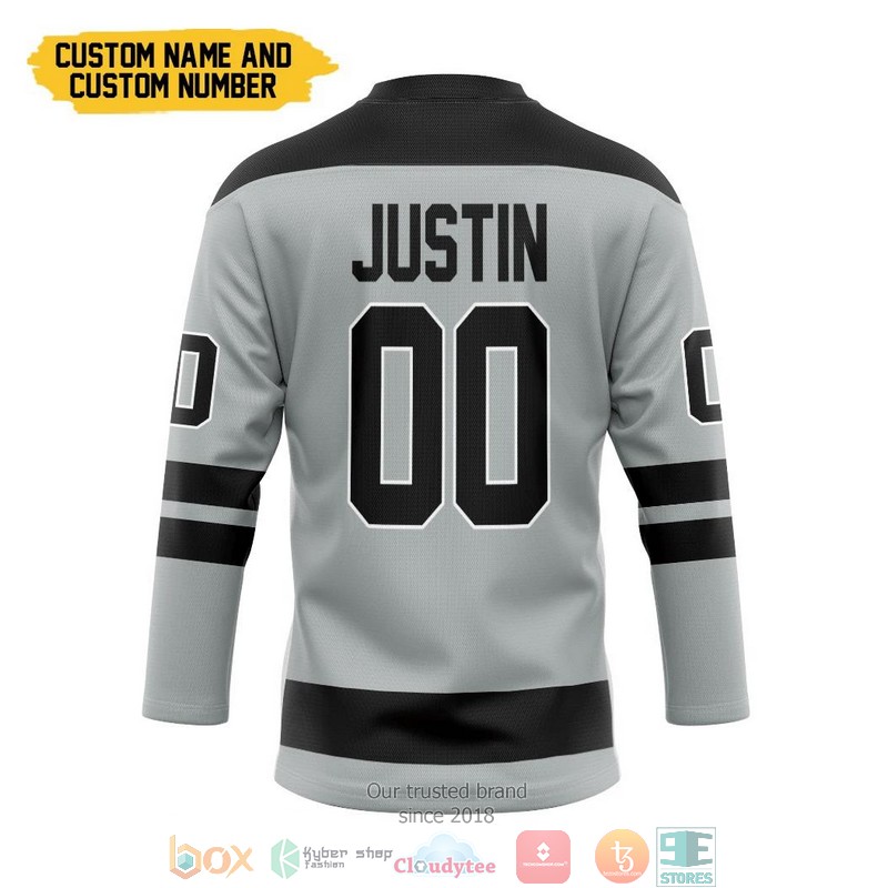 Los_Angeles_Kings_NHL_Custom_Name_and_Number_Grey_Hockey_Jersey_Shirt_1