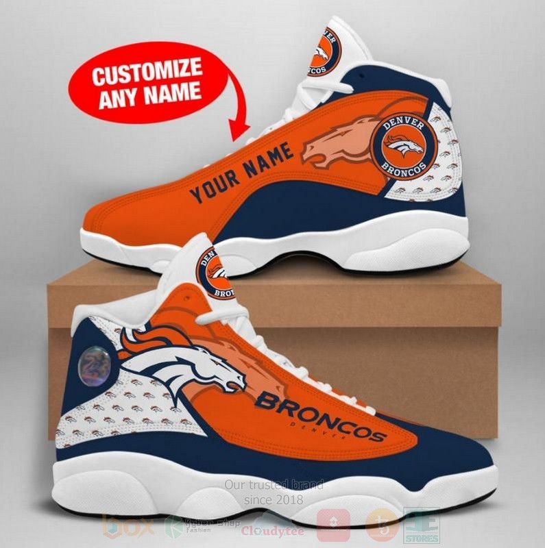 Los_Denver_Broncos_NFL_Custom_Name_Air_Jordan_13_Shoes