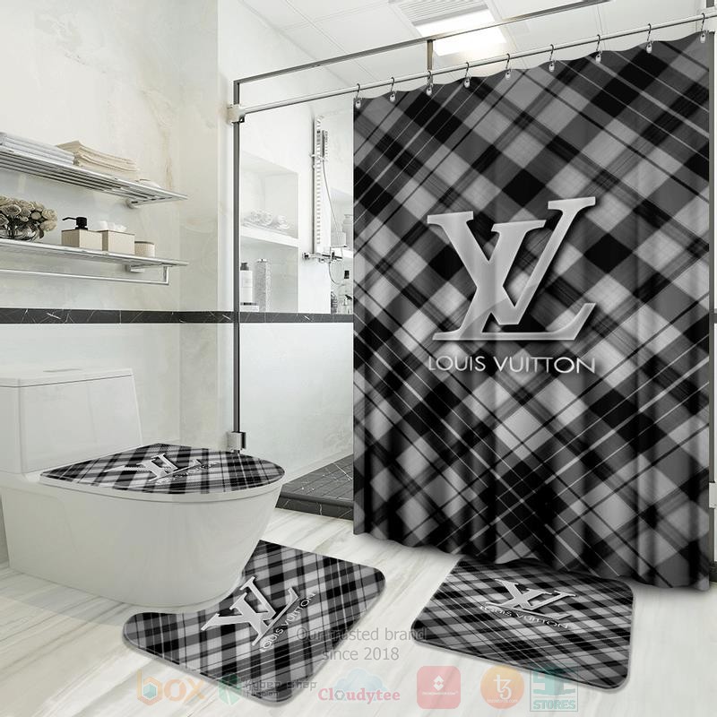 Louis_Vuitton_Caro_Black-Grey_Inspired_Luxury_Shower_Curtain_Set