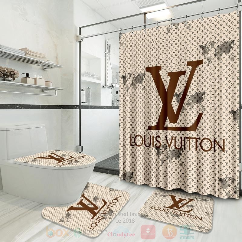 Louis_Vuitton_Cream_Map_Inspired_Luxury_Shower_Curtain_Set
