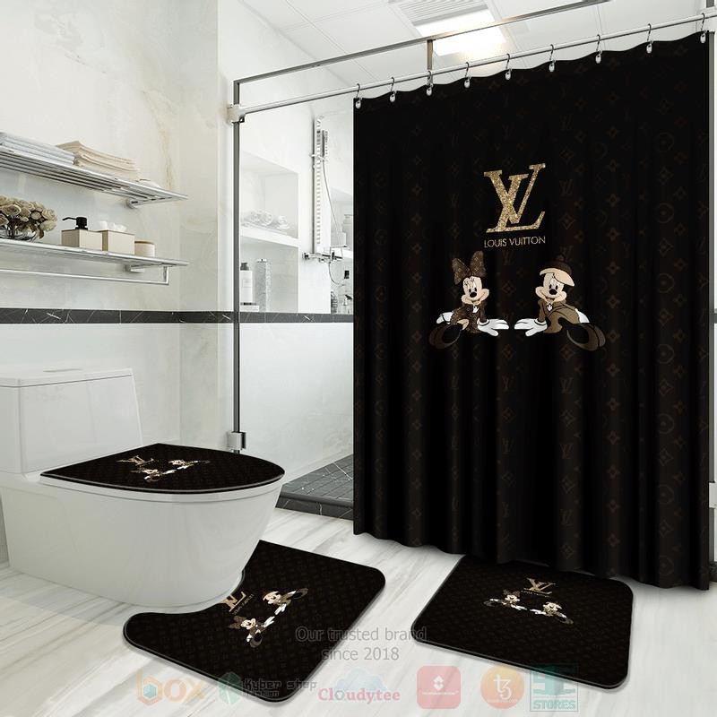 Louis_Vuitton_Disney_Mickey_Mouse-Mickey_Minnie_Inspired_Luxury_Shower_Curtain_Set