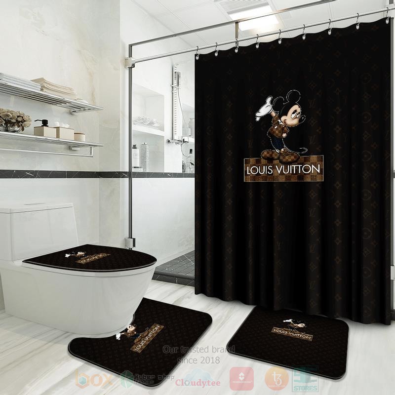 Louis_Vuitton_Disney_Mickey_Mouse_Cute_Inspired_Luxury_Shower_Curtain_Set