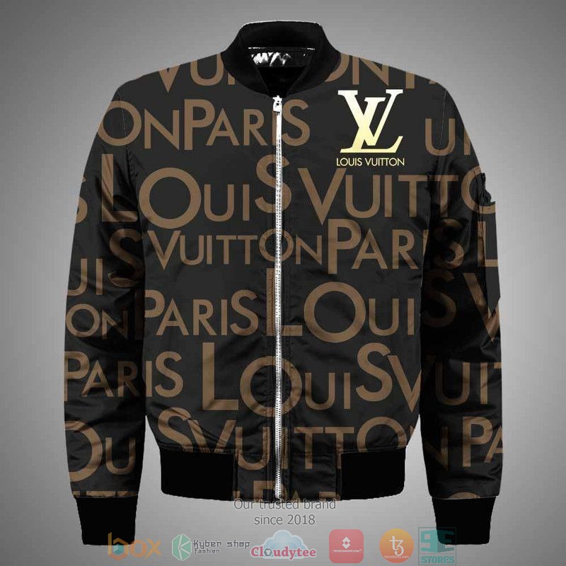 Louis_Vuitton_Gold_LV_Black_Bomber_Jacket