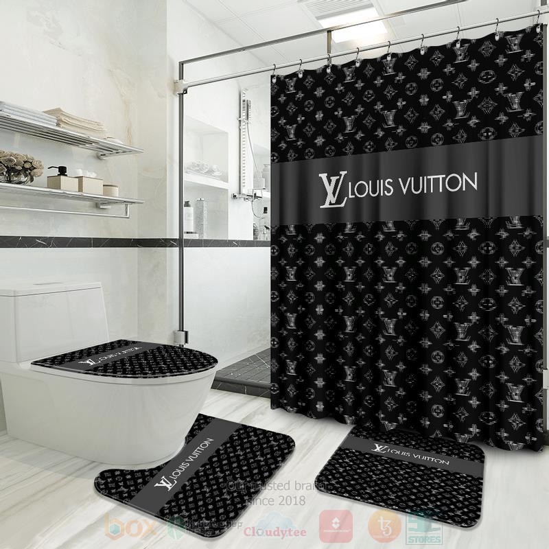 Louis_Vuitton_Grey-Black_Inspired_Luxury_Shower_Curtain_Set