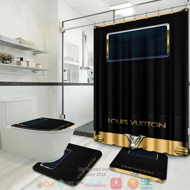 Louis_Vuitton_High-end_black_Shower_Curtain_Sets