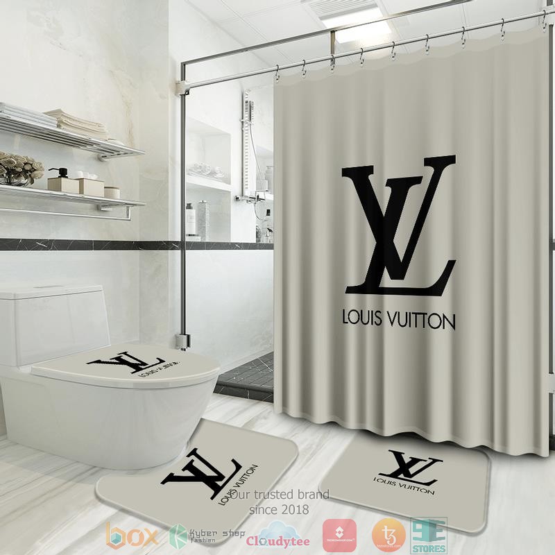 Louis_Vuitton_High-end_brand_white_Shower_Curtain_Sets