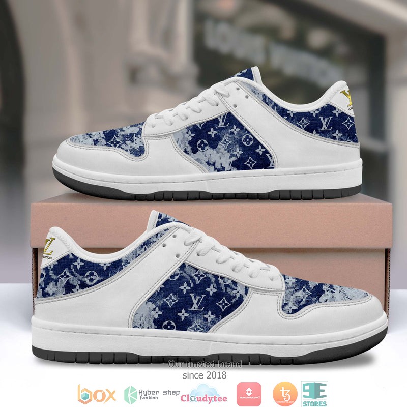 Louis_Vuitton_LV_Navy_White_Low_top_Air_Jordan_Sneaker_Shoes