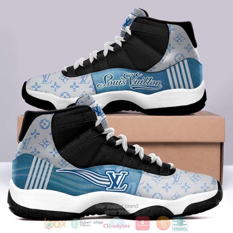 Louis_Vuitton_LV_light_blue_pattern_Air_Jordan_11_shoes