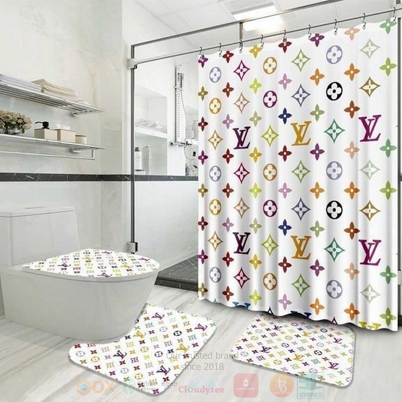 Louis_Vuitton_Multicolor_Inspired_Luxury_Shower_Curtain_Set