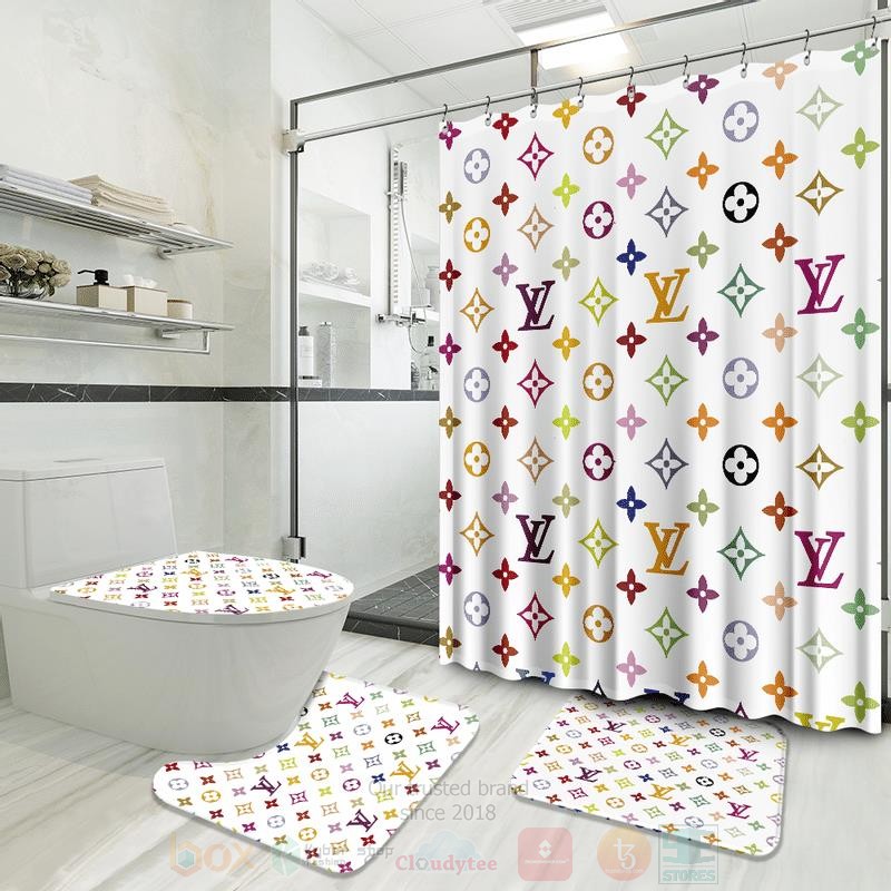 Louis_Vuitton_Multicolor_Logos_White_Bathroom_Sets
