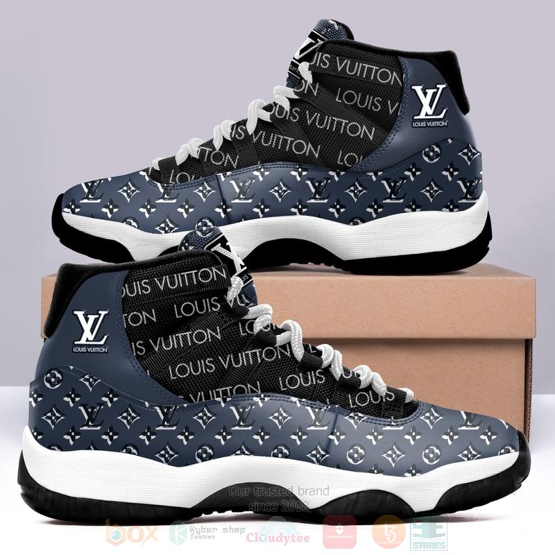 Louis_Vuitton_Navy_Air_Jordan_11_Shoes