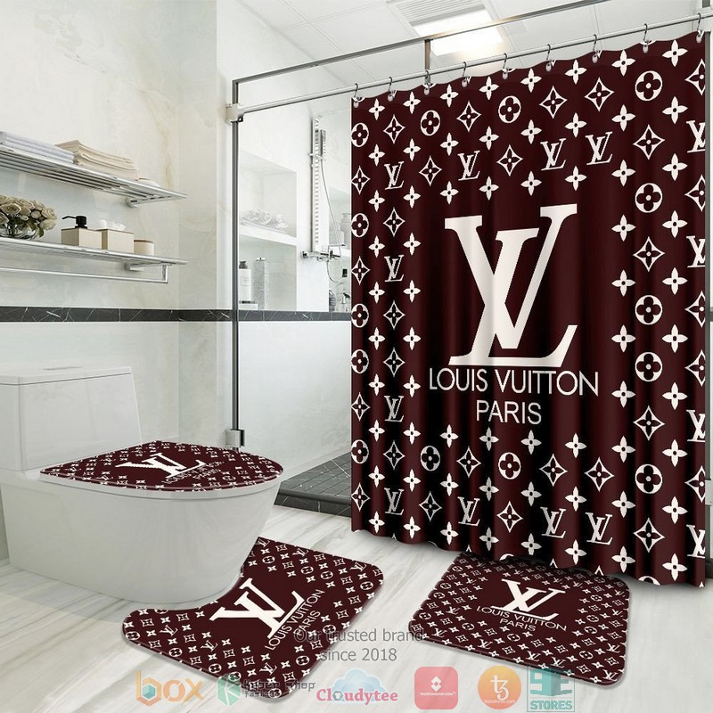 Louis_Vuitton_Paris_Brown_Curtain_Bathroom_Set