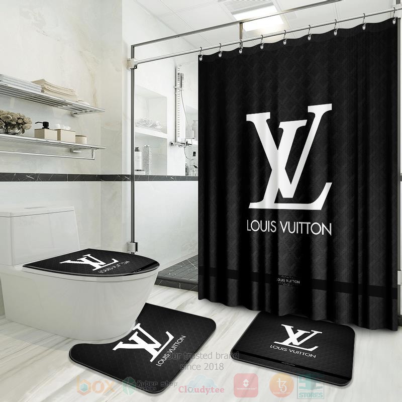 Louis_Vuitton_Paris_Pattern_Full_Black-White_Inspired_Luxury_Shower_Curtain_Set