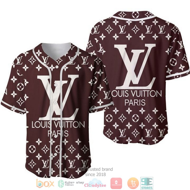 Louis_Vuitton_Paris_brown_pattern_baseball_jersey