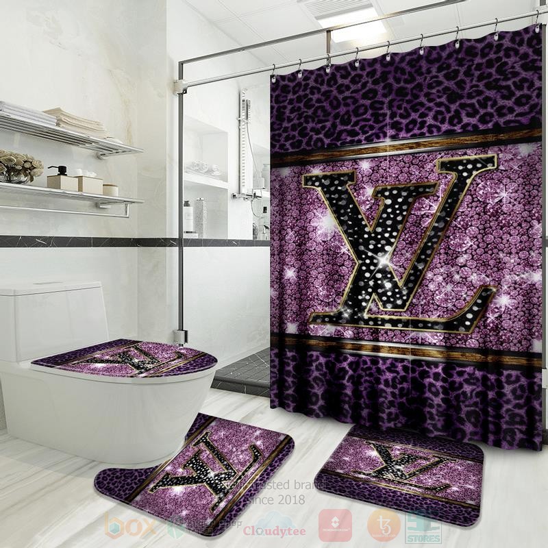 Louis_Vuitton_Purple-Dark_Purple_Pattern_Inspired_Luxury_Shower_Curtain_Set