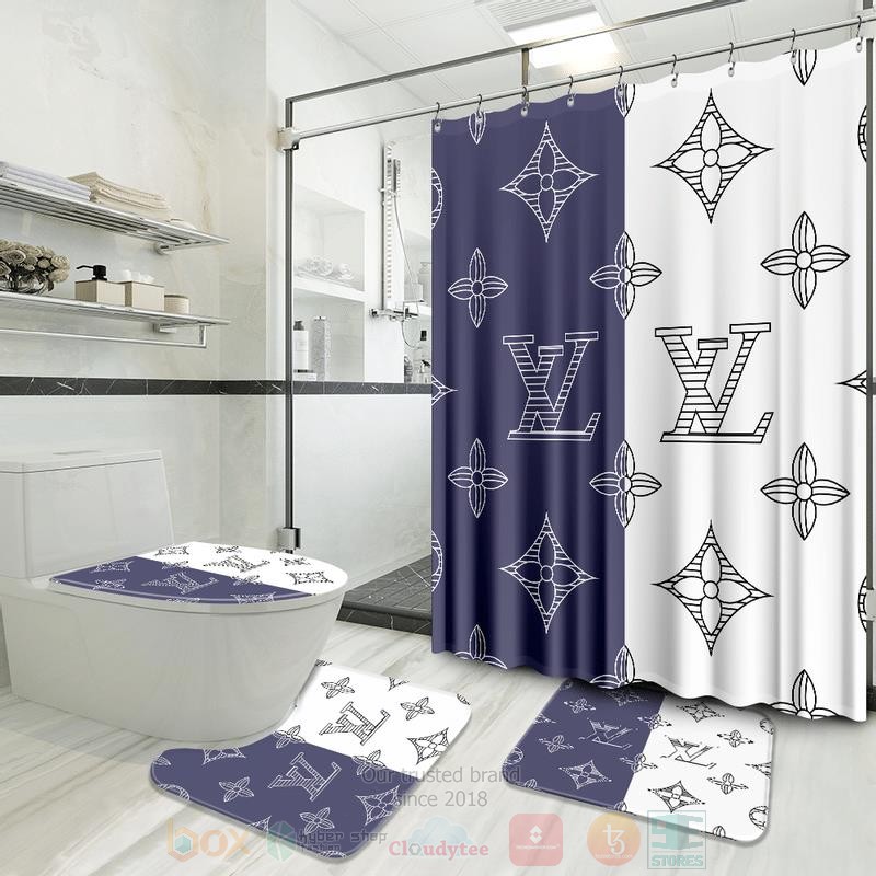 Louis_Vuitton_Purple-White_Pattern_Inspired_Luxury_Shower_Curtain_Set