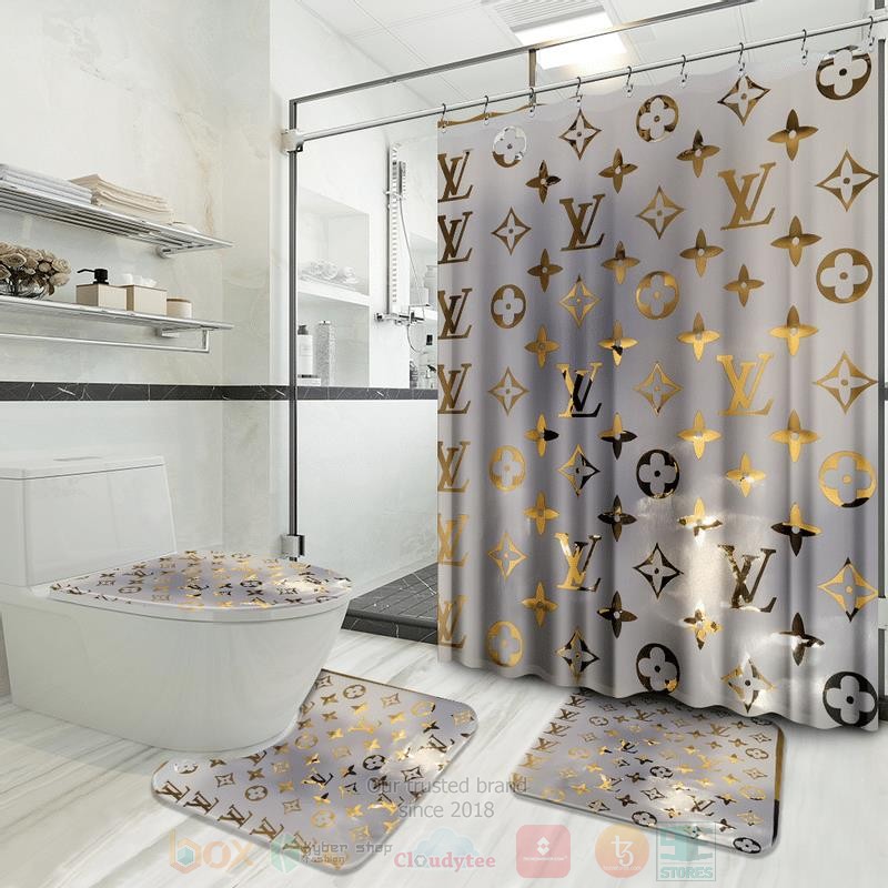 Louis_Vuitton_Yellow-Grey-Black_Inspired_Luxury_Shower_Curtain_Set