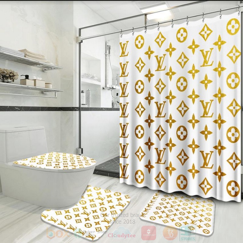 Louis_Vuitton_Yellow-White_Inspired_Luxury_Shower_Curtain_Set