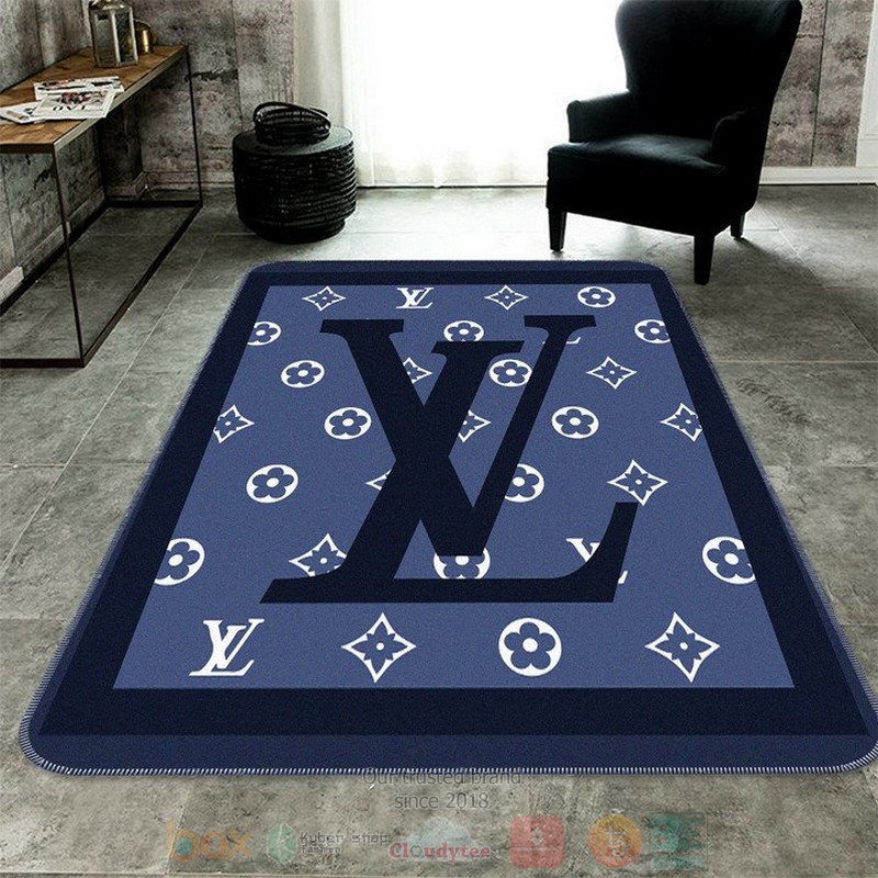 Louis_Vuitton_blue_pattern_rectangle_rug
