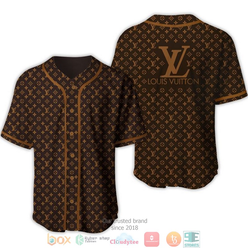 Louis_Vuitton_brand_black_pattern_baseball_jersey