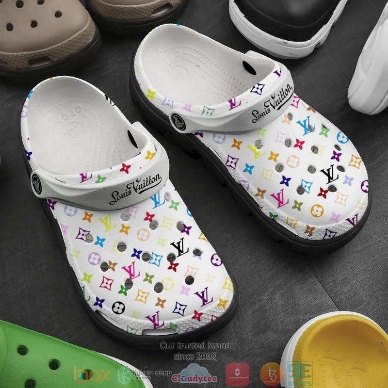 Louis_Vuitton_colorful_pattern_Crocband_Clog_Shoes