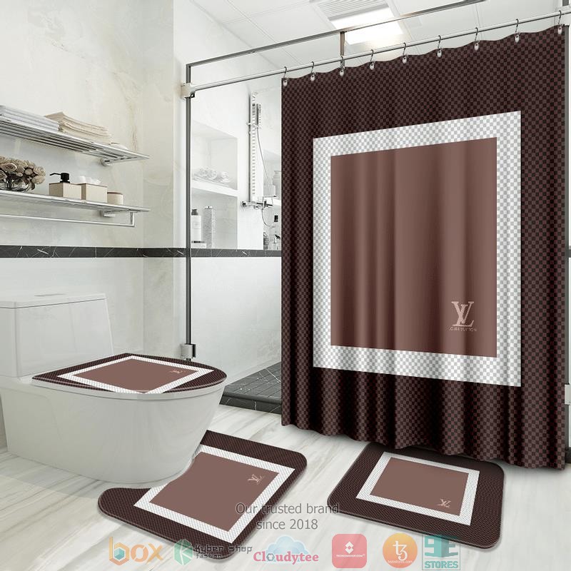 Louis_Vuitton_damier_pattern_Shower_Curtain_Sets