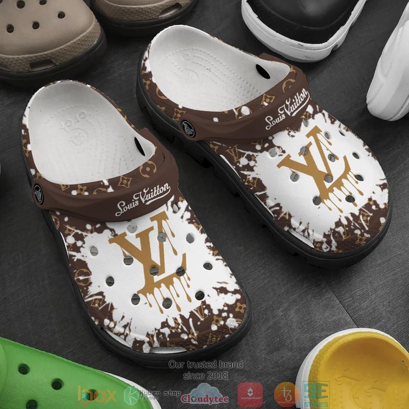 Louis_Vuitton_white_brown_Crocband_Clog_Shoes