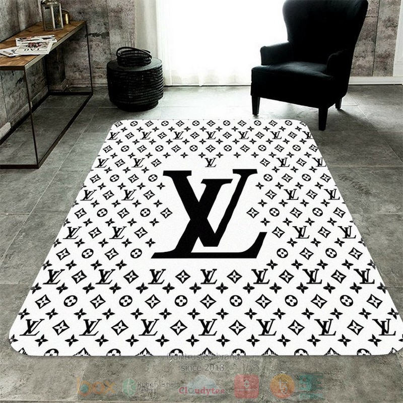 Louis_Vuitton_white_pattern_rectangle_rug
