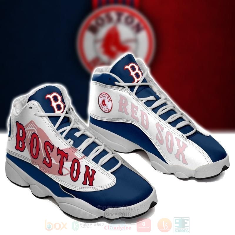 MLB_Boston_Red_Sox_Teams_Big_Logo_Air_Jordan_13_Shoes