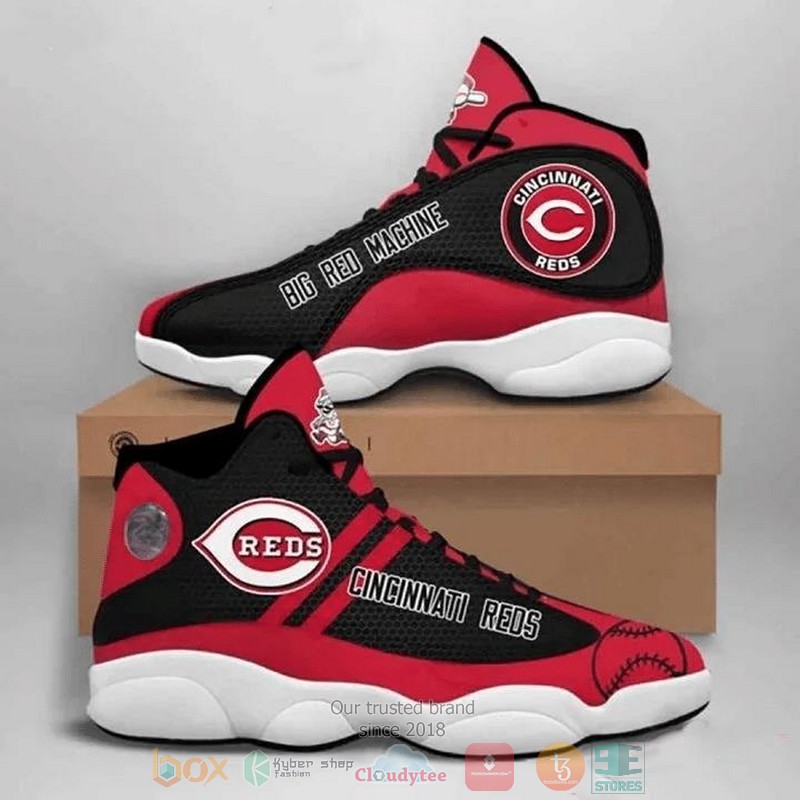 MLB_Cincinnati_Reds_team_logo_Air_Jordan_13_shoes