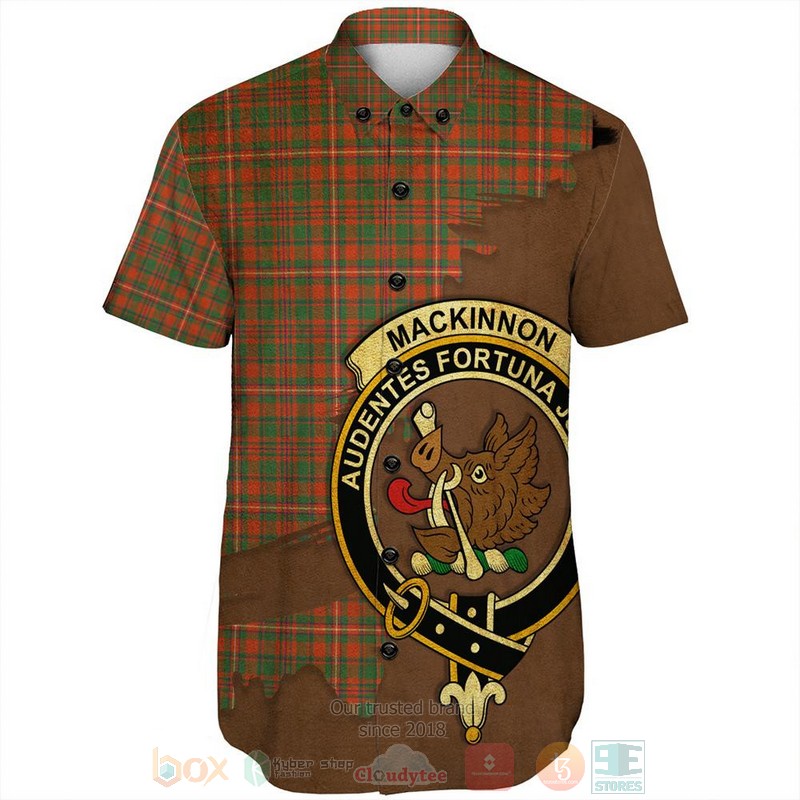 MacKinnon_Hunting_Ancient_Tartan_Crest_Custom_Name_Short_Sleeve_Hawaiian_Shirt_1