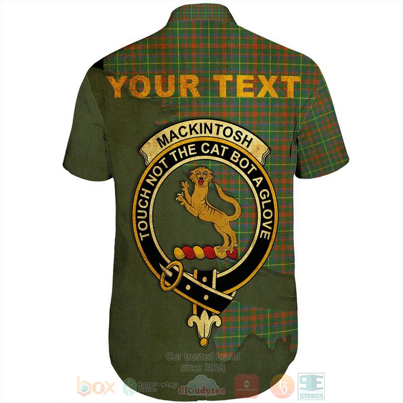 MacKintosh_Hunting_Modern_Tartan_Crest_Custom_Name_Short_Sleeve_Hawaiian_Shirt_1_2