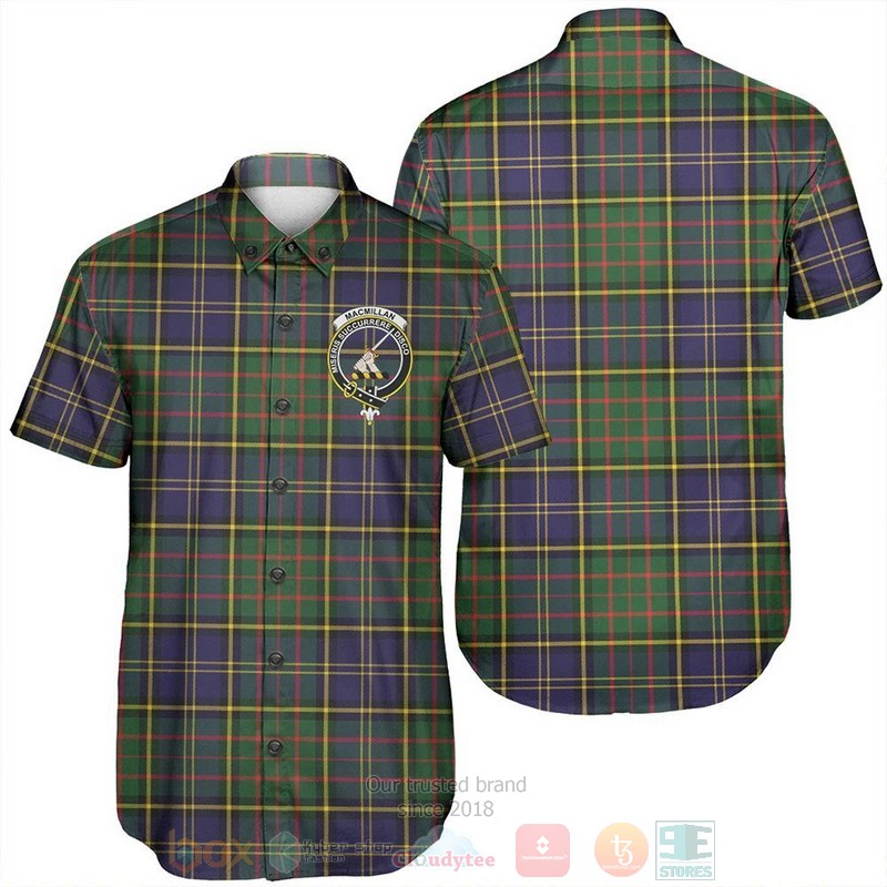 MacMillan_Hunting_Modern_Tartan_Crest_Short_Sleeve_Hawaiian_Shirt